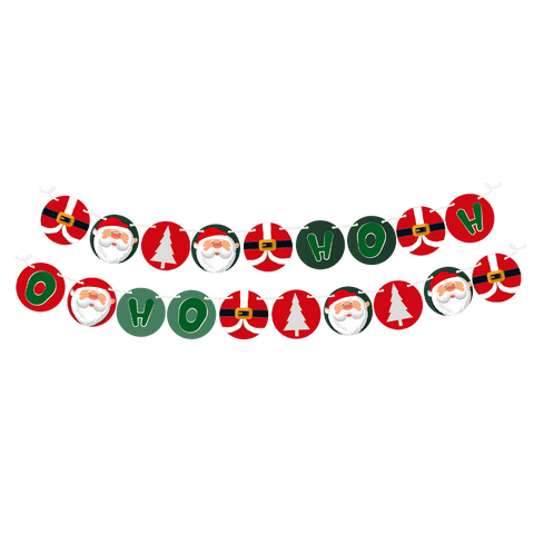 Faixa Natal Decorativa Papai Noel Painel Natalino Colorido