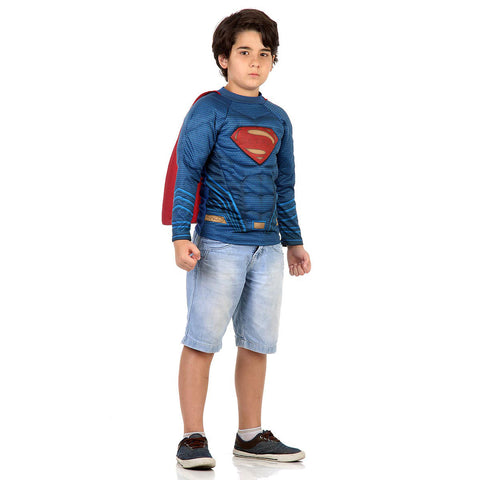 Camiseta Super Homem Infantil - Liga da Justiça