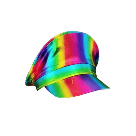 Quepe Arco-Íris Holográfico – Acessório para Carnaval e Festas