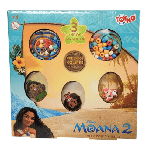 Kit Colar com Pingentes Moana Disney - Brinquedo