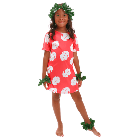 Fantasia Infantil Lilo Havaiana com Acessórios Tropicais
