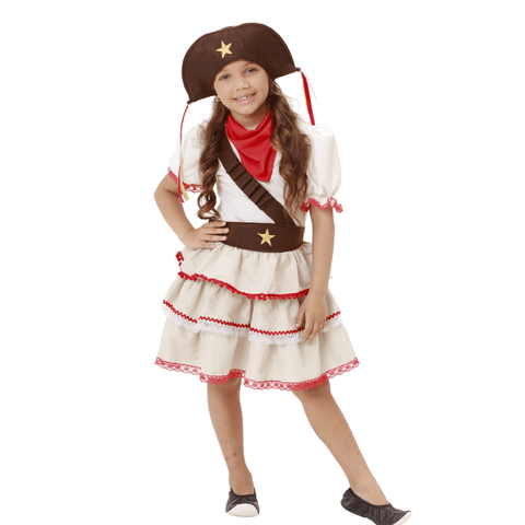 Fantasia Maria Bonita Festa Junina Cangaceira Infantil Completa