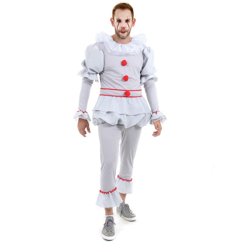 Fantasia Blusa e Calça Palhaço IT Adulto - Halloween